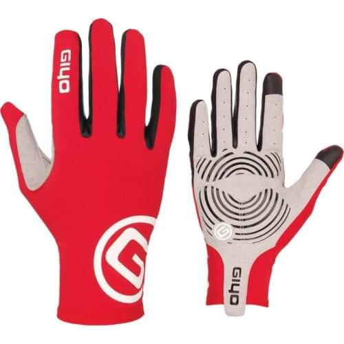 Cycling Full Finger Gloves Touch Screen Anti-slip Breathable Bicycle Lycra Fabric Washable Mittens Men Bicycle Motorcycle Glove