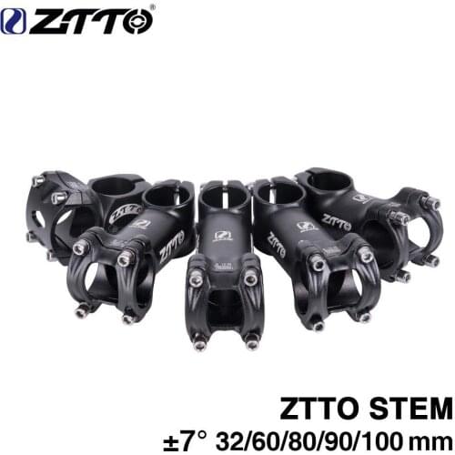 ZTTO 32/60/80/90/100mm High Strength Lightweight Stand Pipe 31.8mm Stem for XC AM MTB Mountain Road Bicycle Parts