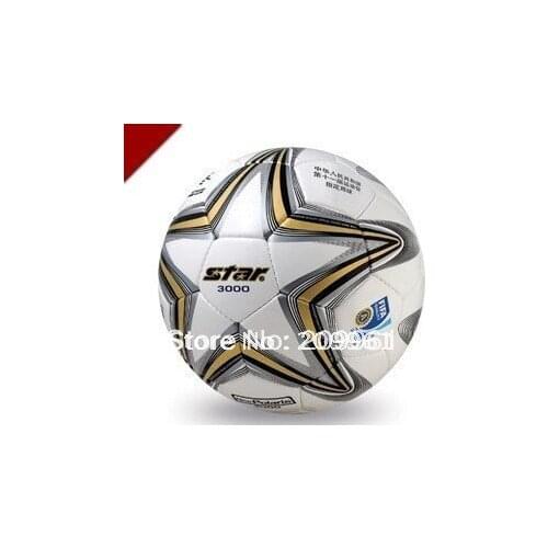 High quality Match use Star football Soccer indoor outdoor use Standard 5# soccer ball Gift:pump gas pin net bag