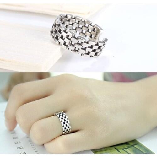 Bijoux Fashion Silver Color Hollow Rings For Women Ladies Luxury Wedding Jewelry Finger Statement Rings Anillos