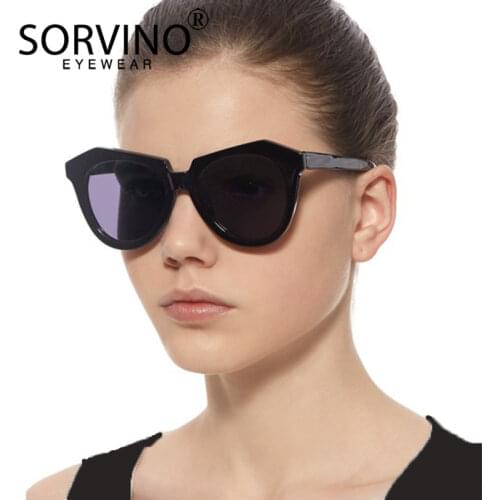 SORVINO Classic Tom Luxury Fors Mirror Sunglasses Women Brand Designer Retro Transparent Clear Sun Glasses Fashion Shades Sp54