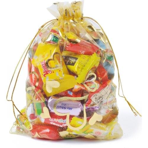 100pcs/lot Bag For Jewlery /Christmas Gift Bags Small Candy Bags 9x12 cm free shipping