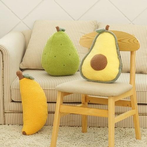 35cm Cute Lovely Dolls Fruit Pear Avocado Strawberry Banana Pieapple Plush Toys Kawaii Stuffed Soft for Birthday Christmas Gift