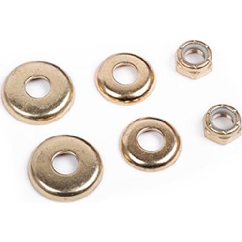 4pcs 9mm Longboard Skateboard Bushings Washers Cup With Nuts Thickened Hoverboard Spacer Electric Scooter Skateboard Accessories