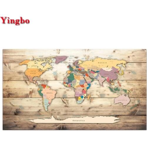 Diamond Embroidery Vintage World Map DIY Diamond Painting full new Cross-Stitch Kit Mosaic Rhinestone Painting office decoration
