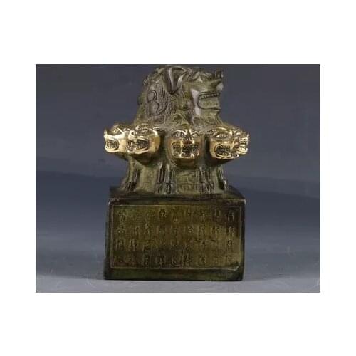 Antique bronze ware, Kowloon seal, household decoration