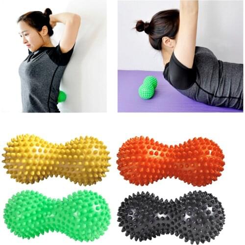 Peanut Massage Ball for Myofascial Release Deep Tissue Muscle Knots Yoga Massager Balls Hands Feet Body Massaging Body Shaped
