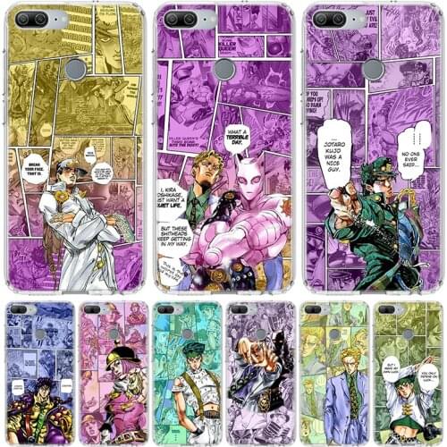 JoJo Bizarre Adventur Anime Phone Case for Huawei Honor 10 9 Lite Y9 Y5 Y6 Y7 2019 8X 8A 8S 7A 7X 10i 20i Pro V30 Art Coque Capa