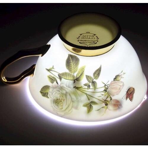 Flower Design European Bone china coffee set Top Grade Porcelain coffee cup and saucer Luxury Gifts Pearl glaze