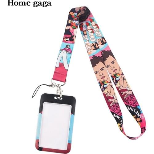 DB252 Homegaga Singer Art Keychain Lanyard Card ID Holder Bus Card Holder Employee Card Office Accessories