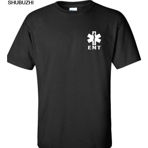 Emt Emergency Medical Technician T Shirt Free Ship cotton Men Fashion Funny Street Wear Brand Clothing Personality Tees Shirts