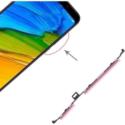 Power Button and Volume Control Button for Xiaomi Redmi 5 Plus Side Keys Spare Parts Switch Flex Cable