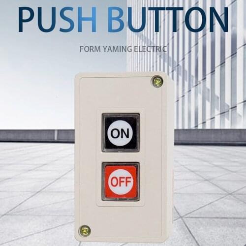 ON-OFF Push Button Switch 2 Position Momentary/Reset With Protective Box TPB-2 Control Electrical Starter 3A 250VAC