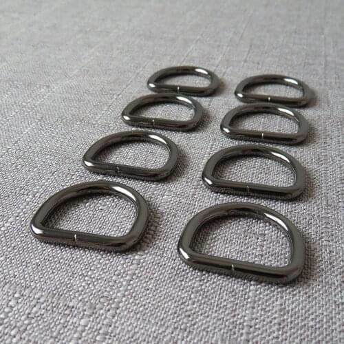 10pcs wholesale 25mm 1 inch metal D ring belt buckle for handbag backpack dog pet collar leash harness sewing garment accessory