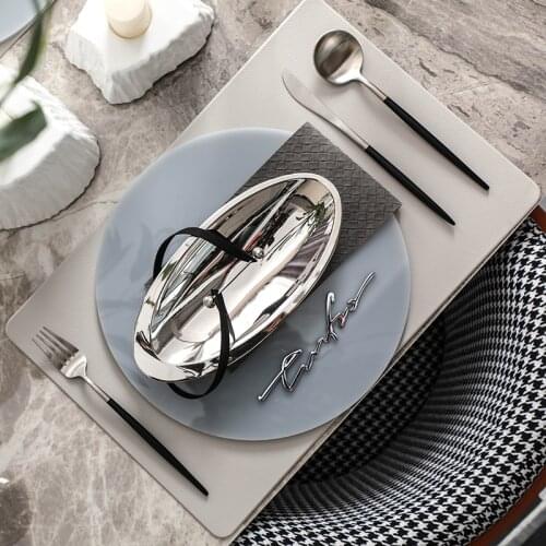 Model Room Table Decoration Decoration Western Tableware Set Western-Style American Dinner Plate Modern Minimalist Sales Office