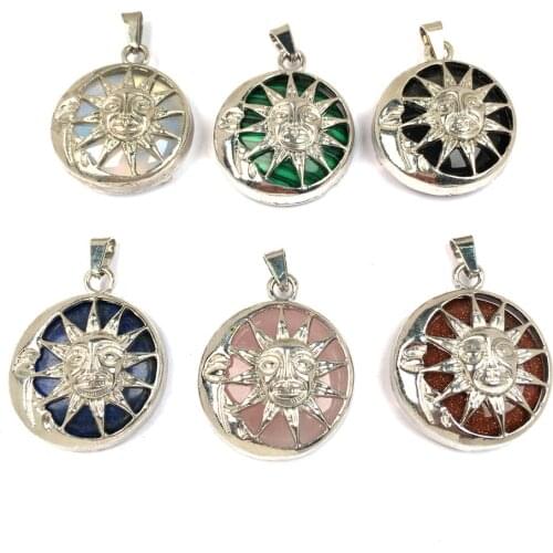 Fashion Owl Carved Shape Pendant Tiger Eye Stone Onyx Opal Pendants for Jewelry Making Wholesale