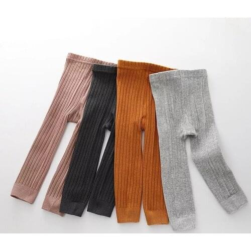 Girls thick dense cotton spring autumn leggings 0 1 2 3 4 5 6 8years warm tights soft pantyhose trousers