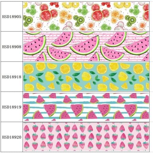 22MM 25MM 38MM 50MM 75mm Printed Pattern on Grosgrain Ribbon for diy ribbon