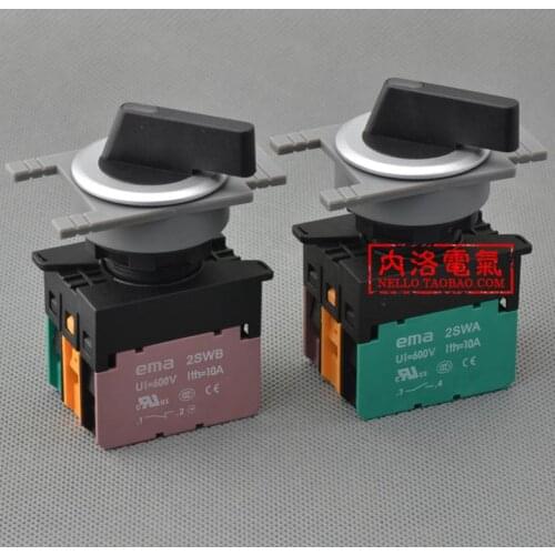 [ SA ]EMA 30mm illuminated selector switch E3S3/4/5L *. I 3 files from the Reset / self-locking AC110/220V--10PCS/LOT