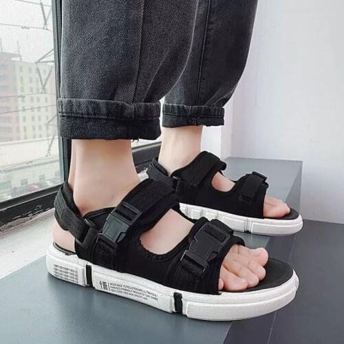 Mens Sandals Summer Open Toe Hollow Out Breathable Thick Bottom Casual Sandals Lightweight Antiskid Couple Beach Shoes