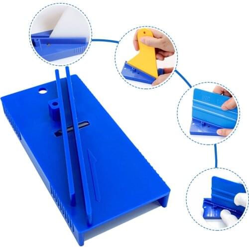 Hard Card Scraper Car Wrap Edge Squeegee Sharpener Repair Tool Window Tint Brink Smoothing Sharpening Skiving Knife