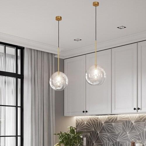 Glass Pendant Lights Vintage Retro Loft Industrial Hanging Lamp for Living Room Kitchen Home Light Fixtures Decor Luminaire
