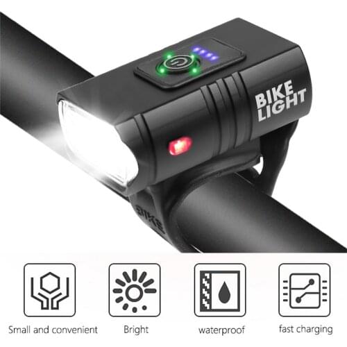 T6 LED Bicycle Light 10W 800LM 6 Modes USB Rechargeable Power Display MTB Mountain Road Bike Front Lamp Cycling Equipment