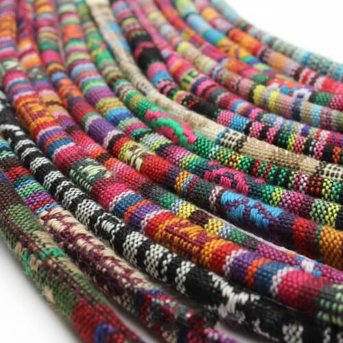 5 yards/bag 6mm cotton cloth core rope colored round cloth rope hand-made rope decorative rope for DIY