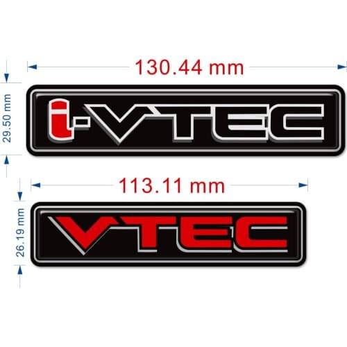 VTEC I-VTEC Sticker For Honda Civic Accord Odyssey Spirior CRV SUV I - VTEC Logo Metal Car Styling Emblem Tail Body Badge