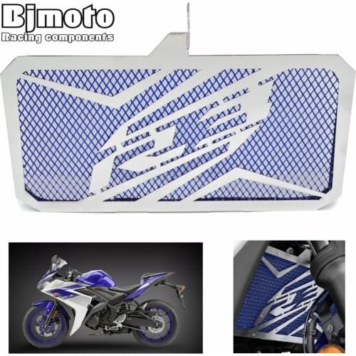 BJMOTO Motorcycle Stainless Steel R3 Radiator Guard Cover Protector For Yamaha YZFR3 2015 -2020 YZF-R3 ABS 2017 2018 2019 2020