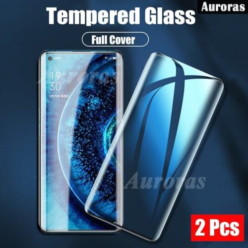 Auroras For Find X3 Pro Screen Protector Glass Film 9D Full Tempered Glass Screen For OPPO Find X3 Neo Find X3 Lite Glass