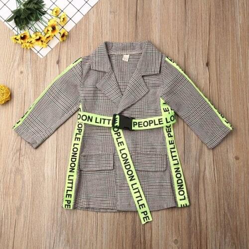 Pudcoco Winter Toddler Baby Girl Clothes Warm Coat Jacket Formal Overcoat Outfit Cotton Plaids Clothes