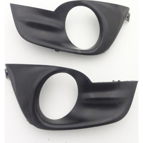 1Pair RH and LH Front Fog Light Bezel Fog Lamp Covers Black for Nissan Altima Sedan 2013-2015