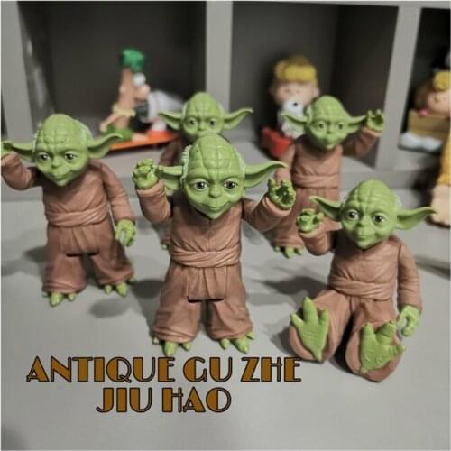 1PCS 10cm Rare genuine Disney Star Wars Yoda master movable doll model collection