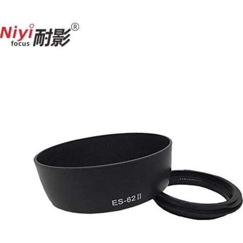 1pcs ES62 ES-62II Lens Hood for Canon EOS EF 50mm f/1.8 II Lens Twist Lock Camera 50-1.8II Lens Hoods