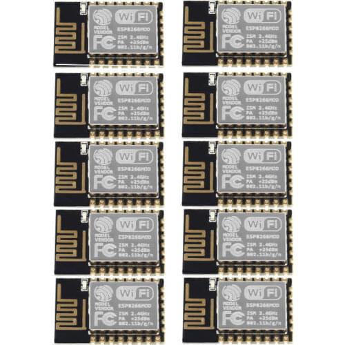 10PCSESP8266 ESP-12E Serial WIFI Model ESP-12F Upgrade Remote Wireless WIFI Module ESP12 4M Flash