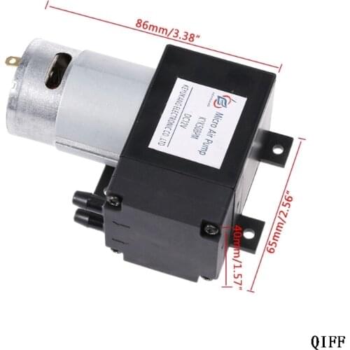 12V Mini Vacuum Pump 8L/min High Pressure Suction Diaphragm Pumps with Holder Mar28