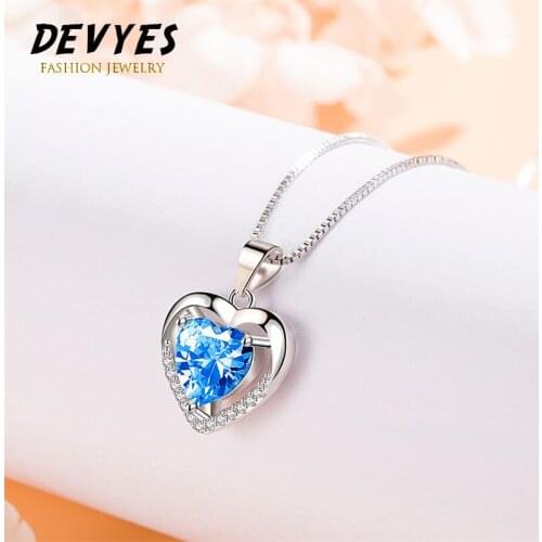 Women Simple Personality Heart Necklace Pendant Clavicle Chain Best Gift Valentines Day & Birthday Present