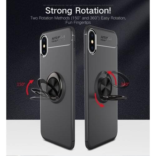 With Finger Ring iPhone cases Kickstand for 11Pro max XS XR 7 8Plus 6s se apple phone shell handset cover phone holder mount