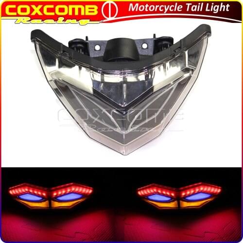For Kawasaki Ninja 250 300 Z250 Z300 2013-2017 Motorcycle Smoke Lens Integrated LED Rear Taillight Turn Signal Indicators