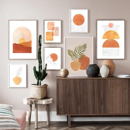 Geometry Curve Girl Abstract Landscape Wall Art Canvas Painting Nordic Posters And Prints Wall Pictures For Living Room Decor