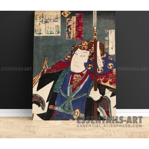 Kabuki actor playing role Ukiyoe Canvas Wall Art Painting Decor Bedroom study Living kid Room Home Decoration Prints