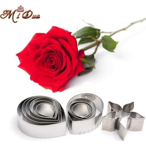 Metal cookie cutters set big rose flower stainless steel tools Home Furnishing products kitchen supplies baking mould