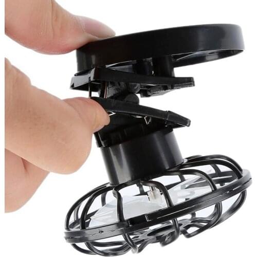 Clip-on Hat Mini Solar Powered Fan With Cap Portable Air Cooling Fan E