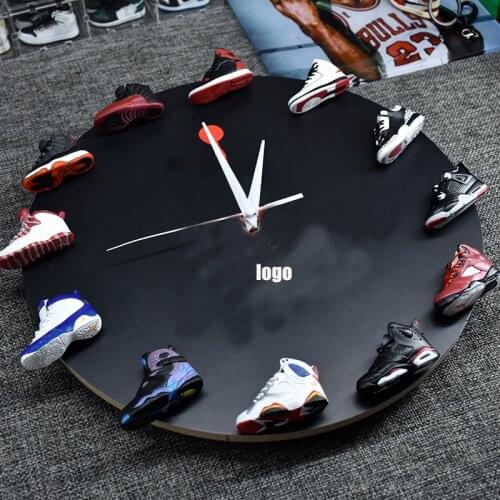 Free shipping 350 3d mini sneaker shoe wall clock