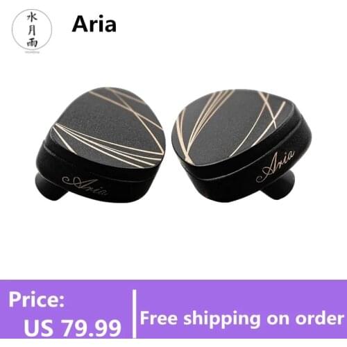 MoonDrop Aria Earbud High Performance LCP Diaphragm Dynamic Driver IEMs Earphone CNC Carved Headset with Detachable Cable