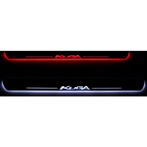 Welcome Pedal Lights For Ford Kuga Escape 2008 - 2018 2019 Pedal car Door Sill Pathway Lamps led thresholds scuff plates AUTO