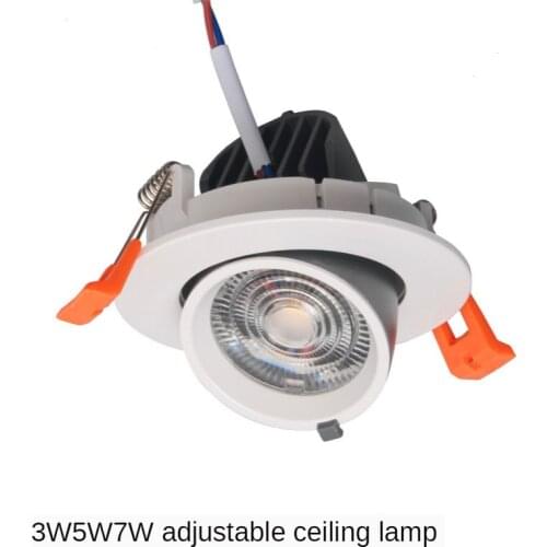 Dimmable Led Downlight Light Angle Adjustable COB Spot Light Ceiling Recessed Lights 3w 5w 7w Wall Lamps Mounted