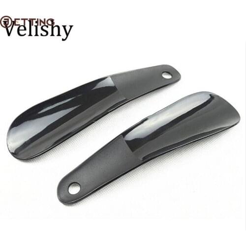 16cm Black Shoe Horns Professional Black Plastick Shoe Horn Spoon Shape Shoehorn Shoe Lifter Flexible Sturdy Slip