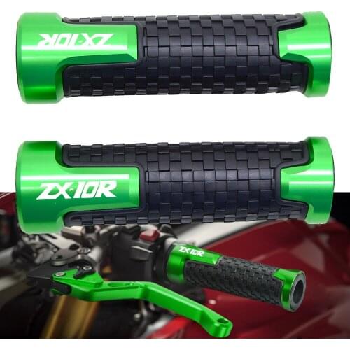 7/8'' 22MM Motorcycle CNC anti-slip handle grip handle bar grip hand For KAWASAKI ZX10R ZX 10R ZX 10 R 2006-2015 2016 2017 2018